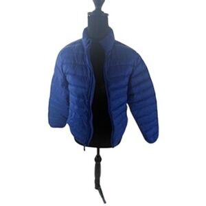 Eddie Bauer Kids Royal Blue Lightweight Puffer Jacket Full Zip Quilted Coat